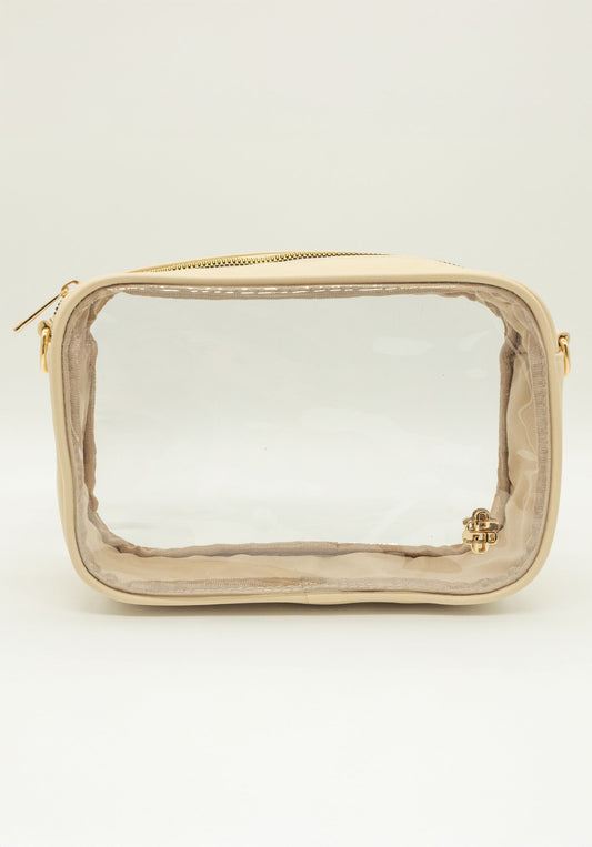 Clear Crossbody-Ivory