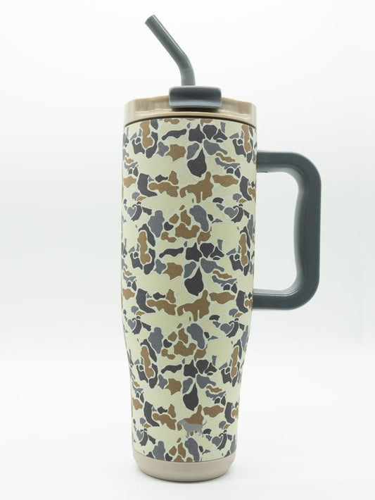 40oz Tumbler-Light Camo