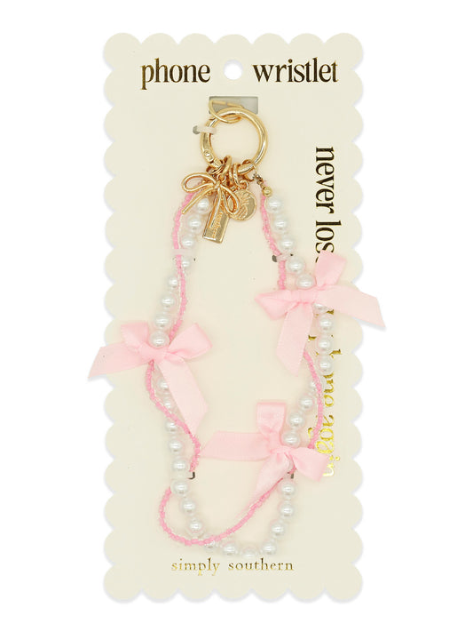 Phone Wristlet-Pink Pearl