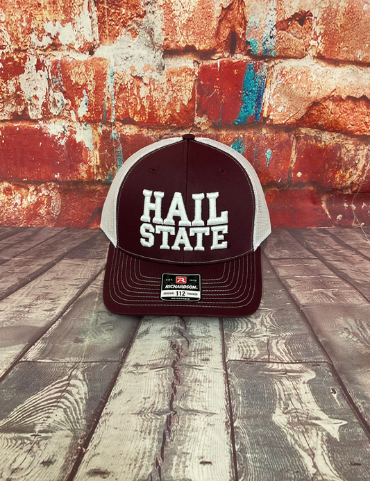 Hail State Puff - Maroon