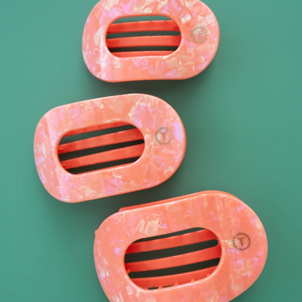 Flat Round Hair Clip | Medium | Dreamsicle