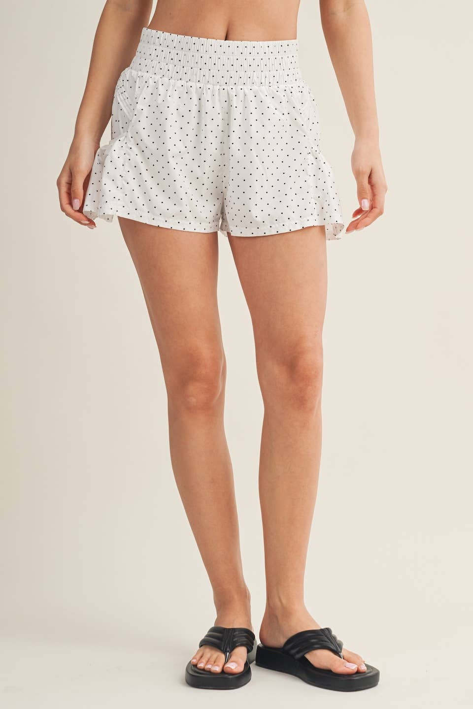 Polka Dot Flare Shorts