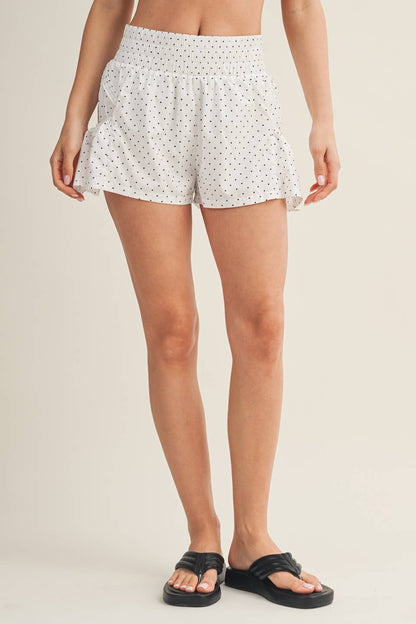 Polka Dot Flare Shorts