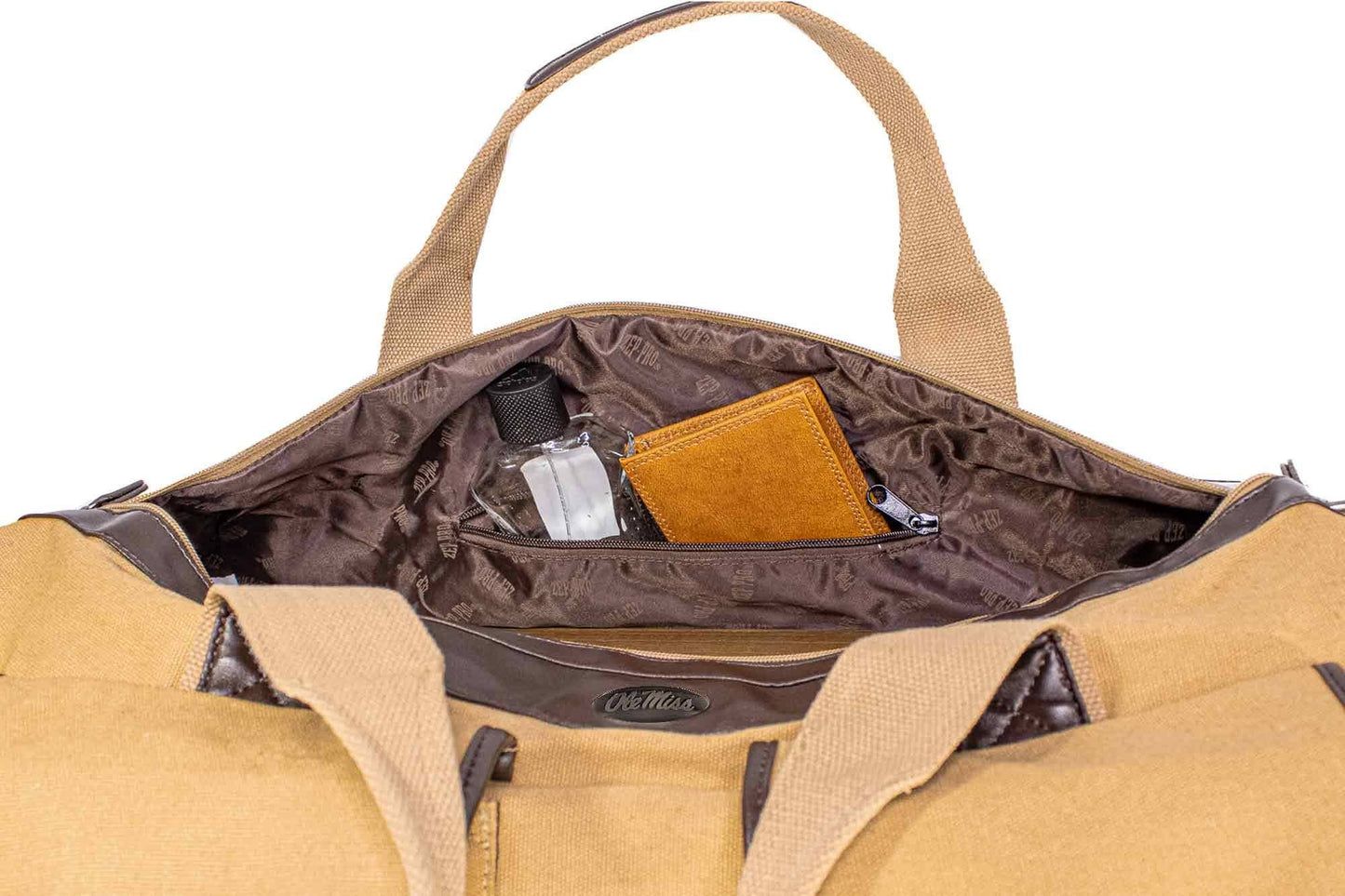 Ole Miss Rebels Canvas Weekender Bag