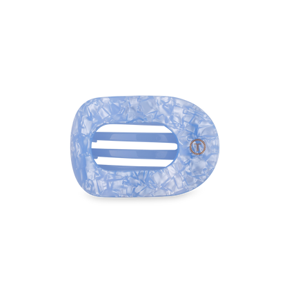 Flat Round Hair Clip | Small | Blue Lagoon