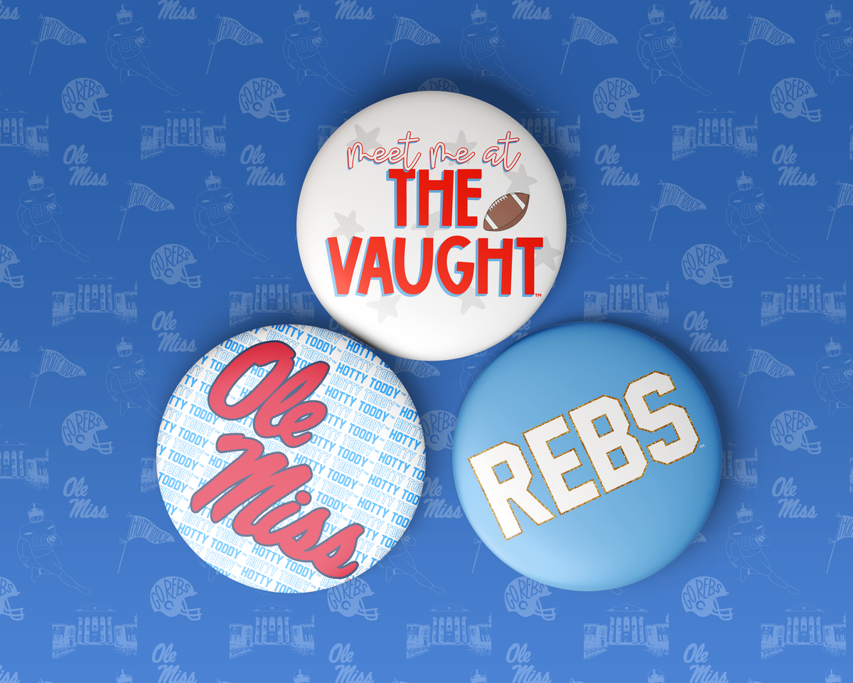 Ole Miss Game Day Buttons | Gameday Pins | U of Mississippi