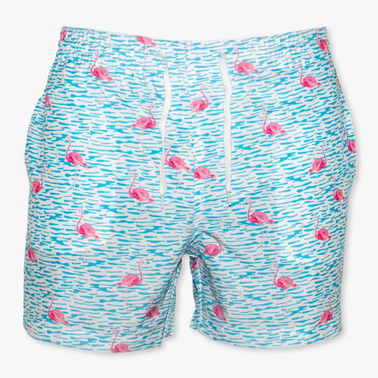 Fancy Flamingo Swim Trunks