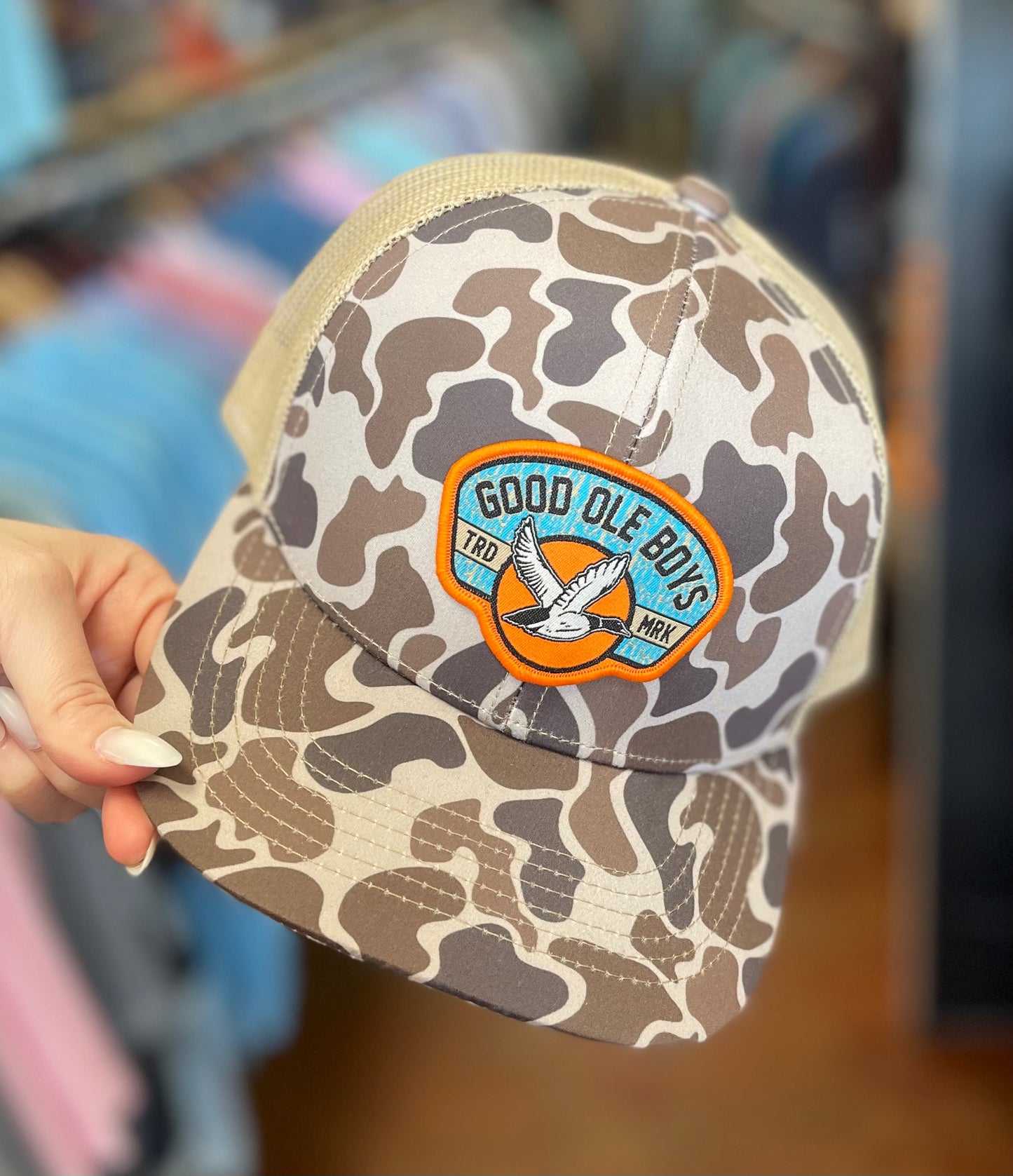 GOB DUCK TRDMRK PATCH BRN OSC/KHA