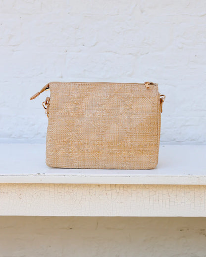 Ariana Crossbody Natural Lattice