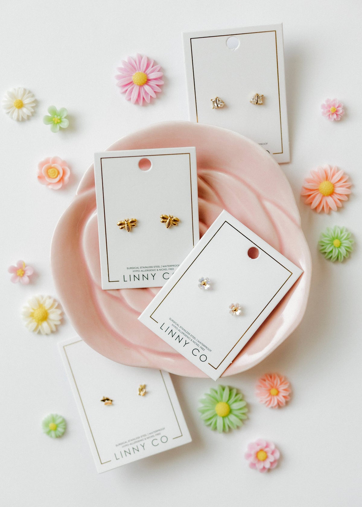 Screwback Stud Earrings - Lark Butterfly