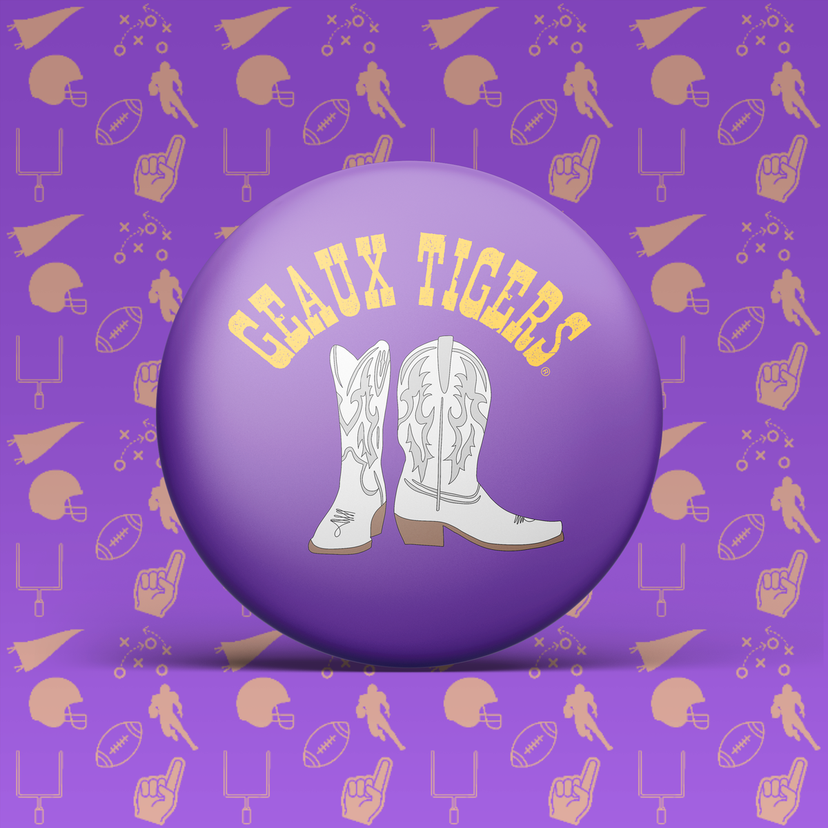 LSU Game Day Buttons | Louisiana State Tigers Game Day Pins