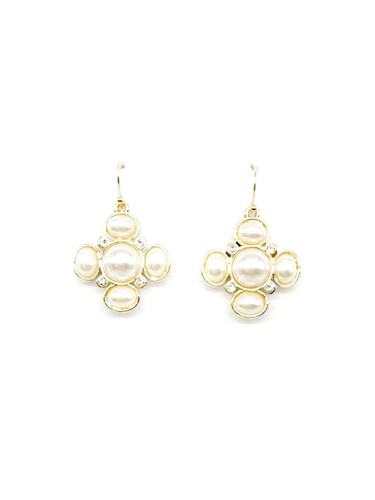 Rama Gold Pearl Earrings