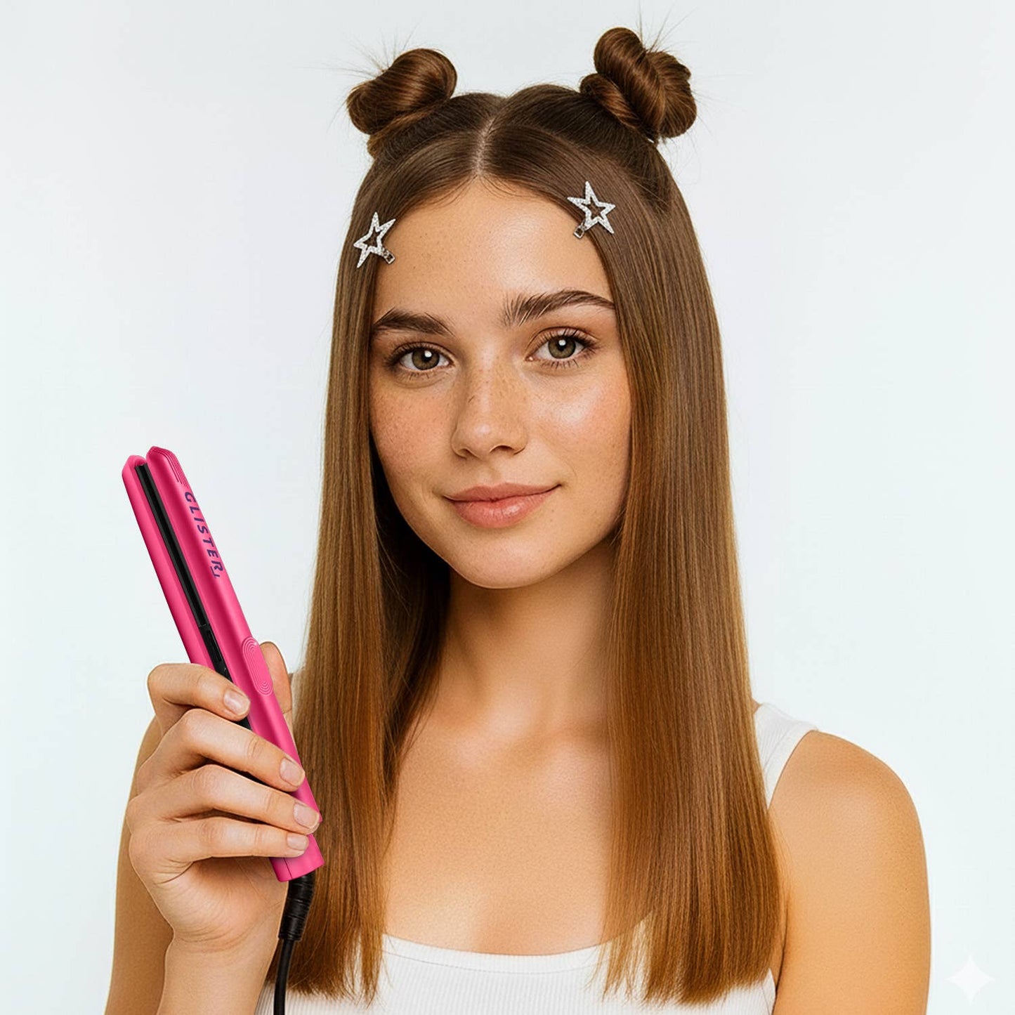 Festival Mini Travel Flat Iron w/ Holographic Bandolier Bag