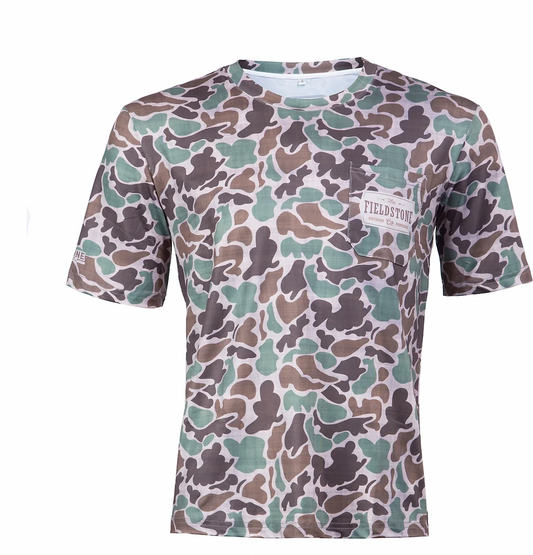 Dry-fit Pocketed Short Sleeve Camo