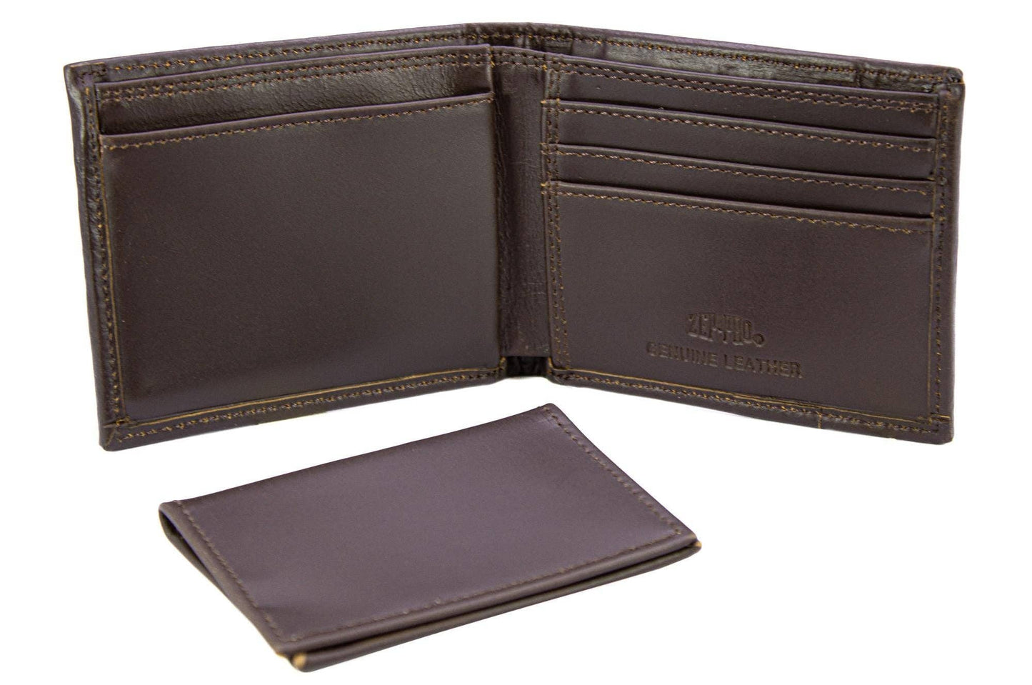 Ole Miss Rebels Men's Bifold Old School Camo Leather Wallet.