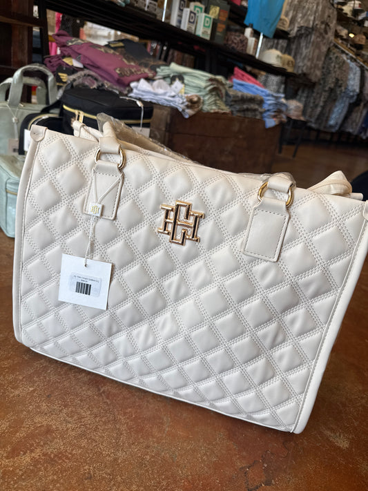 Hailey Tote Cream Quilted DQ