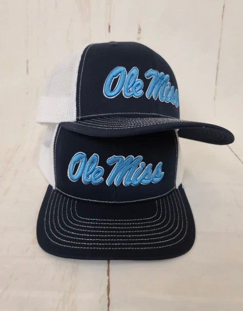 Script Ole Miss Puff Cap Navy