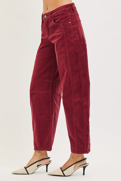Slouchy Barrel Corduroy Pants