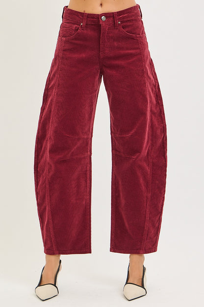 Slouchy Barrel Corduroy Pants