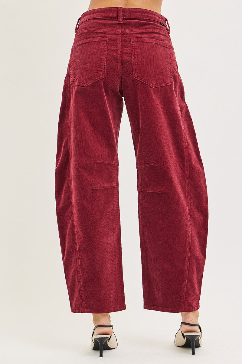 Slouchy Barrel Corduroy Pants