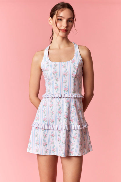 Floral Stripe Active Dress
