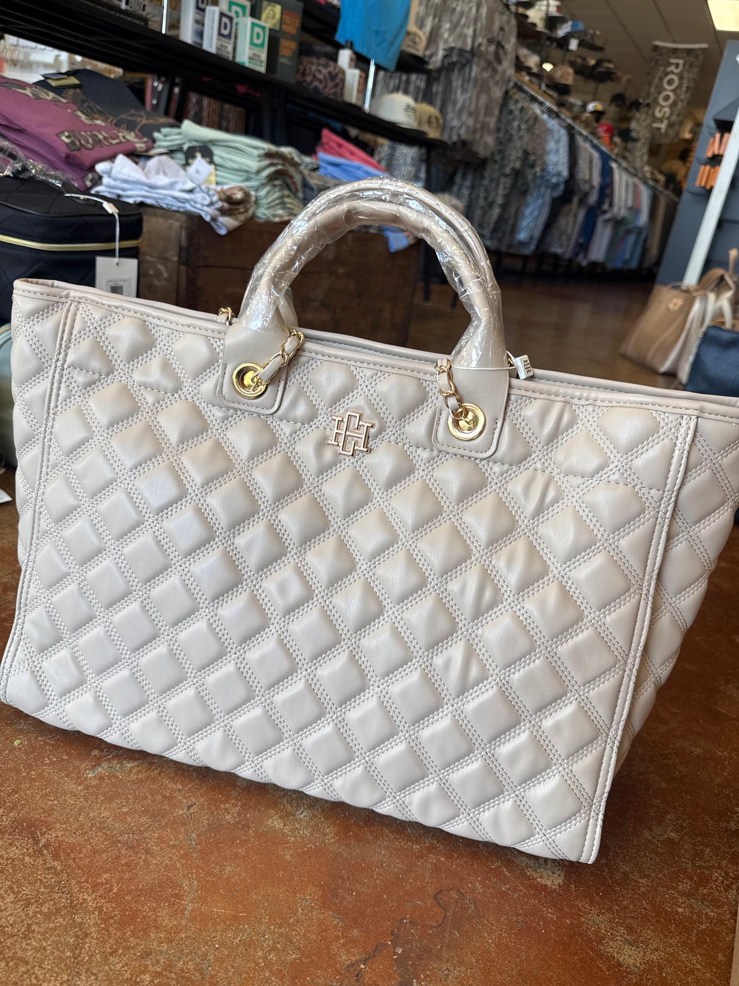 Melissa Tote Nude Quilted DQ