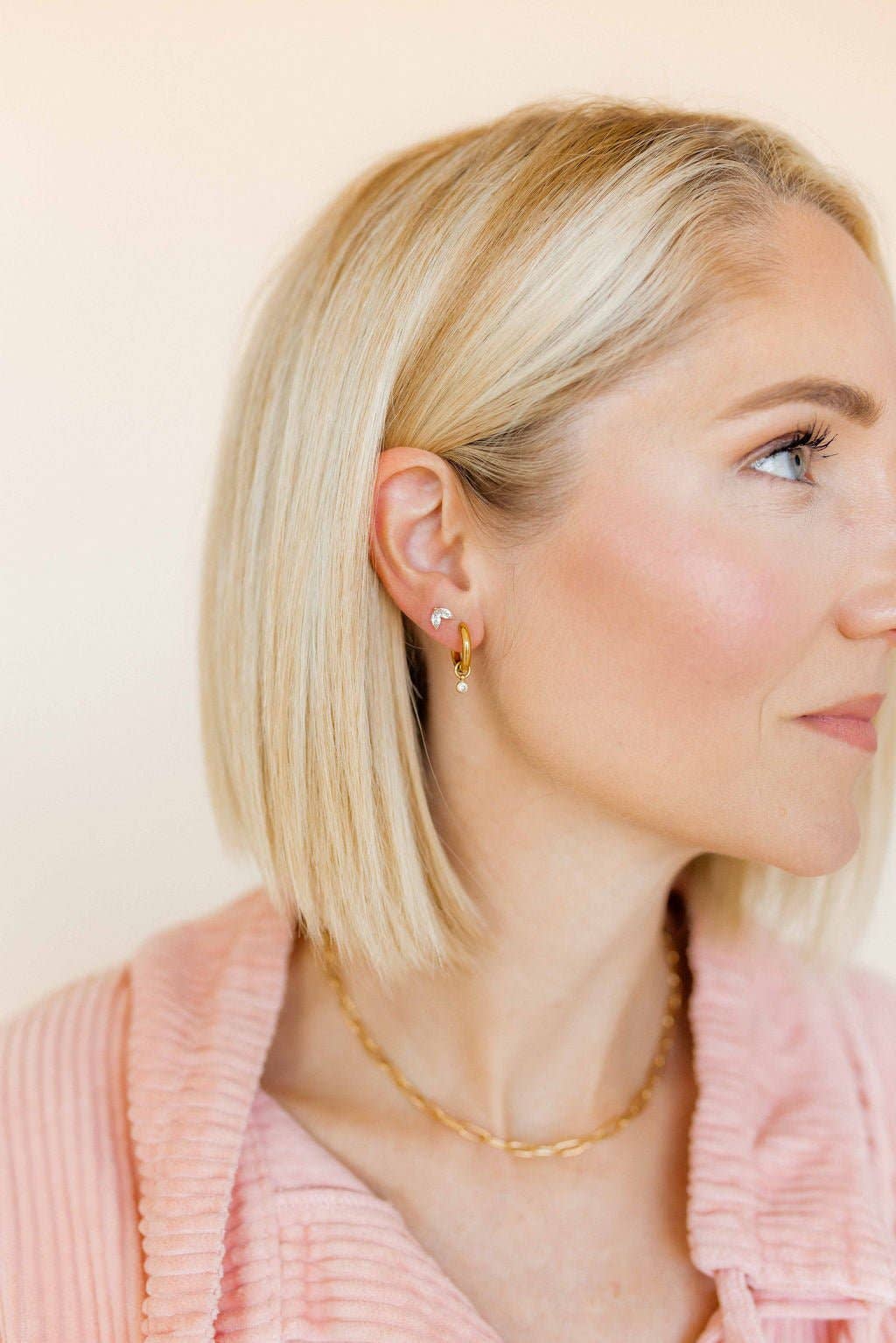 Screwback Stud Earrings - Nova Gold
