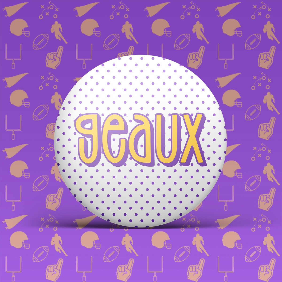 LSU Game Day Buttons | Louisiana State Tigers Game Day Pins