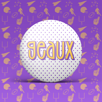LSU Game Day Buttons | Louisiana State Tigers Game Day Pins