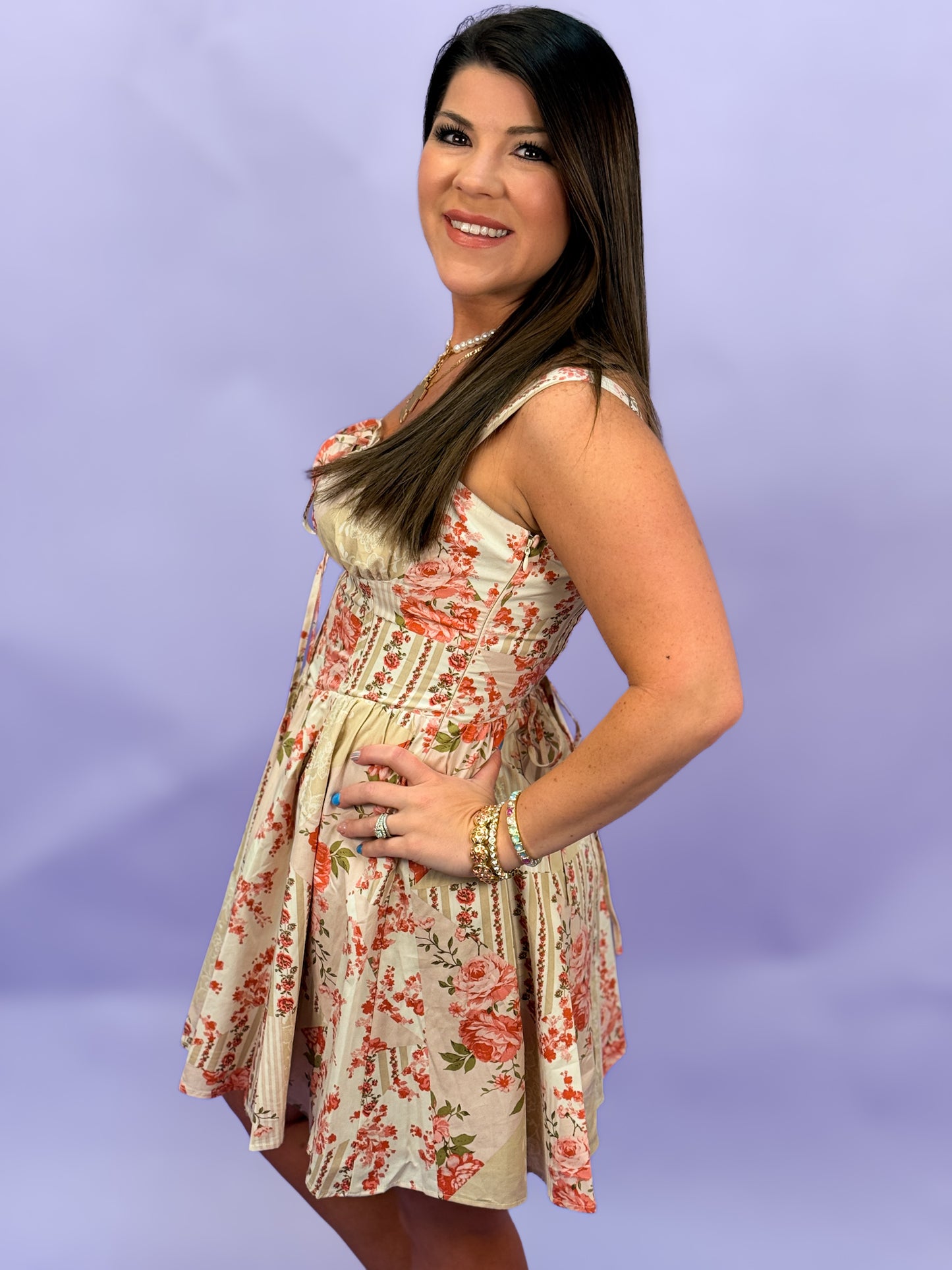 Bloom Corset Mini Dress