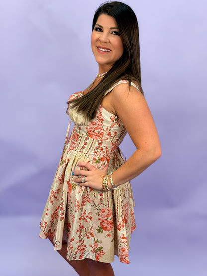 Bloom Corset Mini Dress