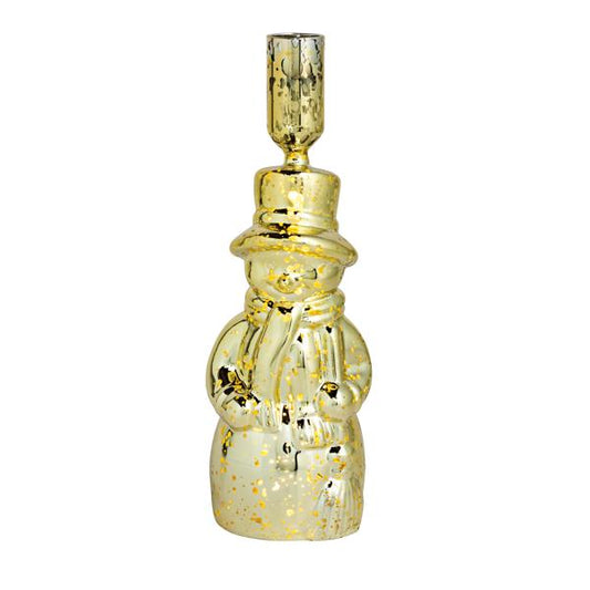 Large Snowman Taper Holder