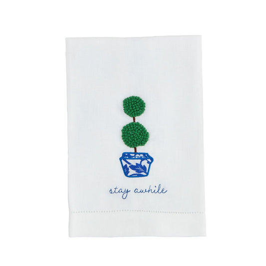 Stay Boxwood Topiary Towel