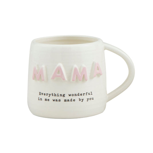 Pink Mama Chunky Letter Mug