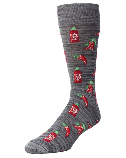 MeMoi Hot Stuff Sriracha Men's Crew Socks
