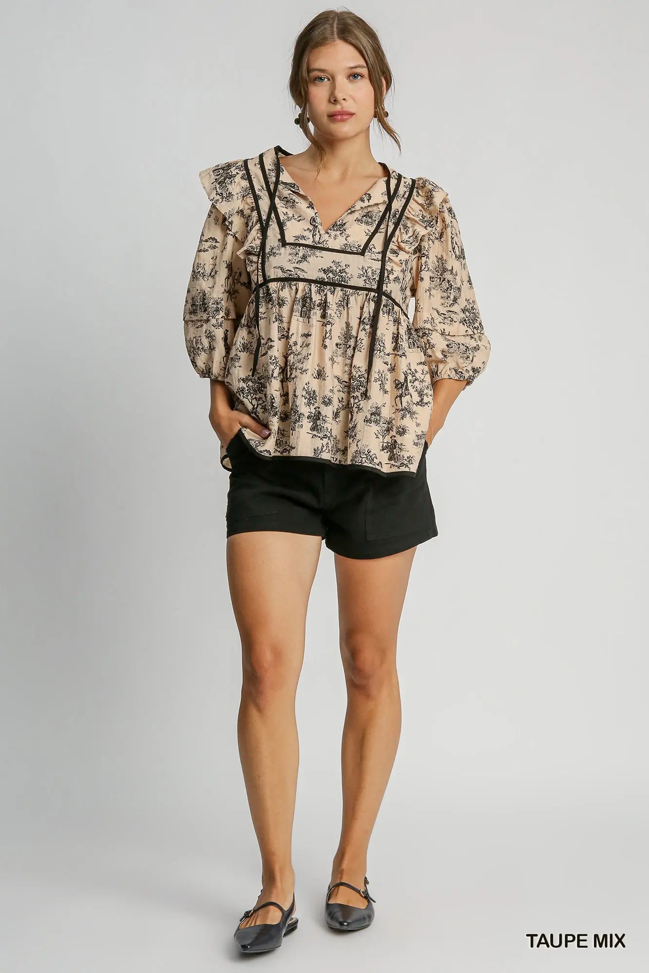 Taupe Countryside Top