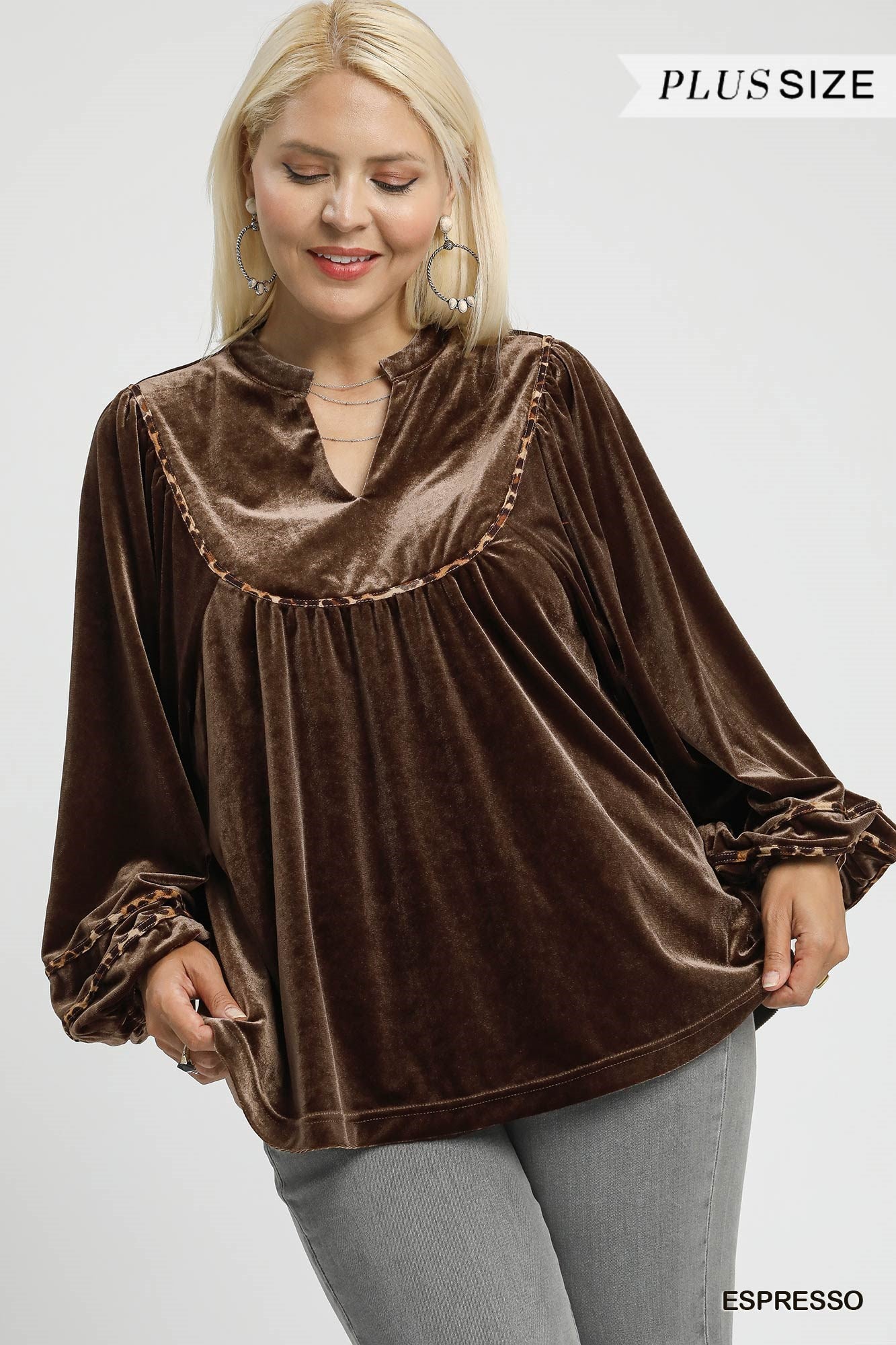 Velvet Long Sleeve Top