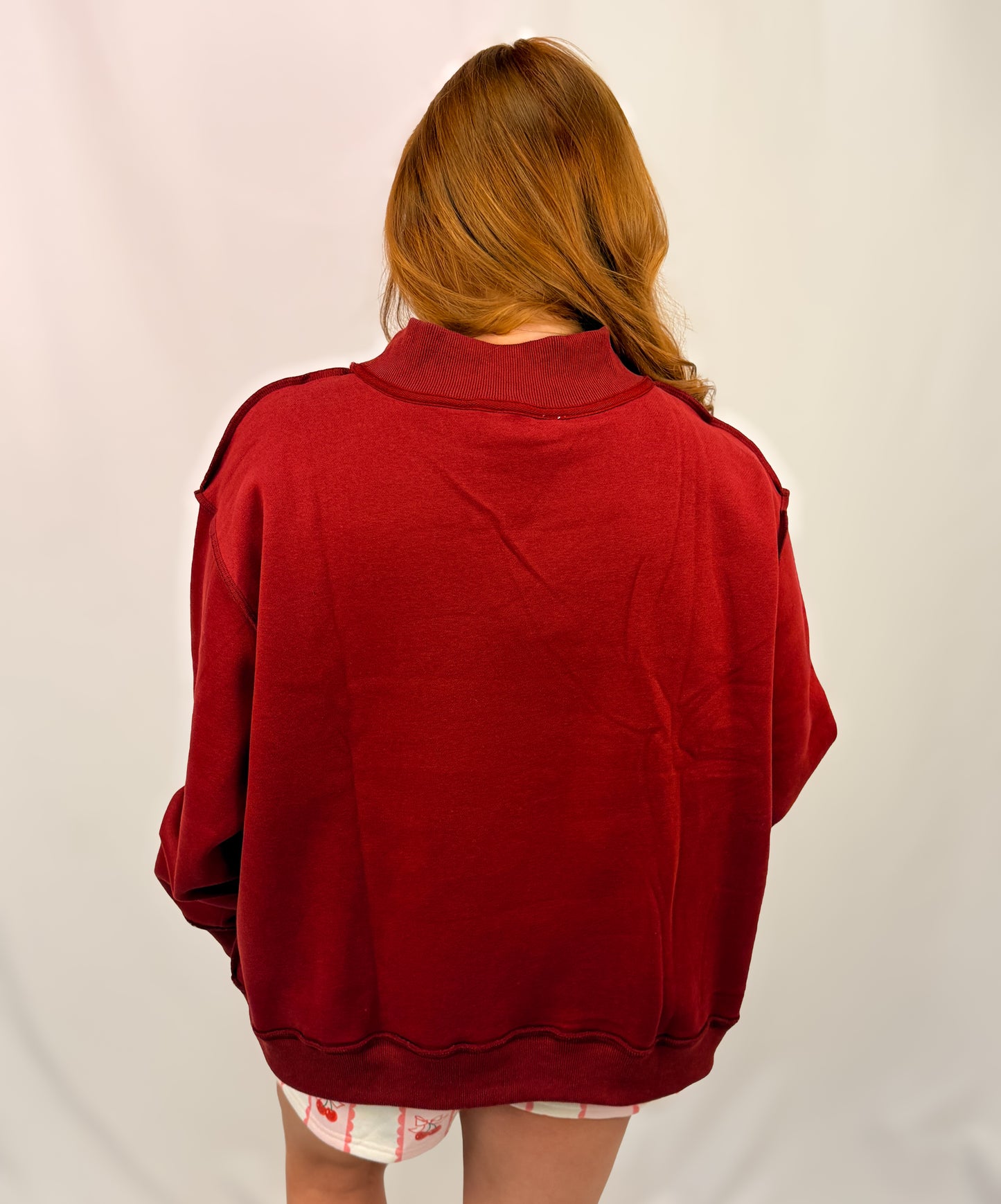'DILLY DALLY' Mockneck Sweatshirt