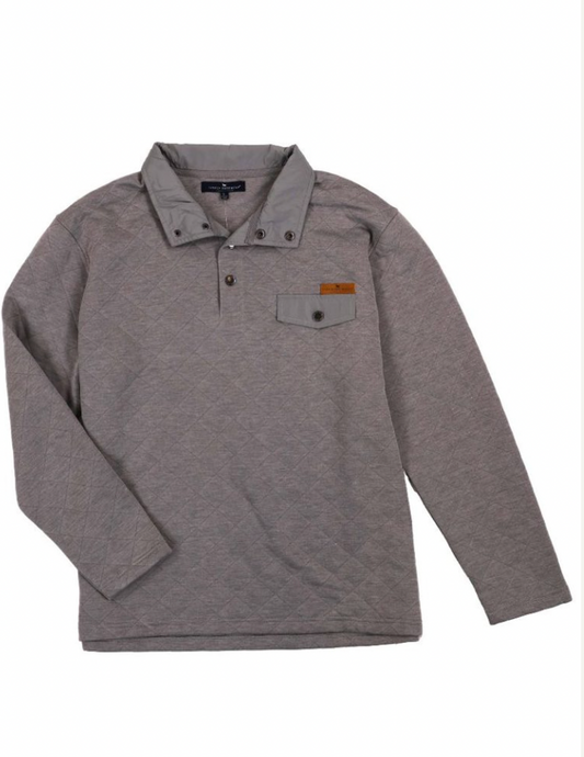 Men's Quilted Pullover Ash