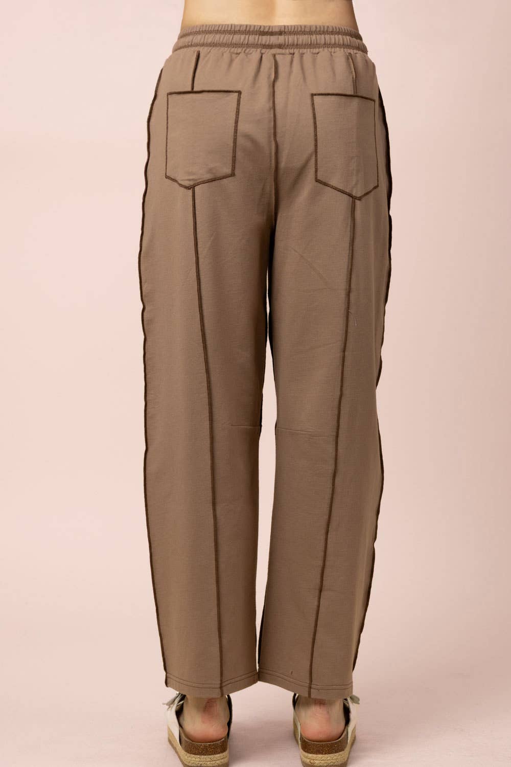 Stitch Detail Casual Knit Pants