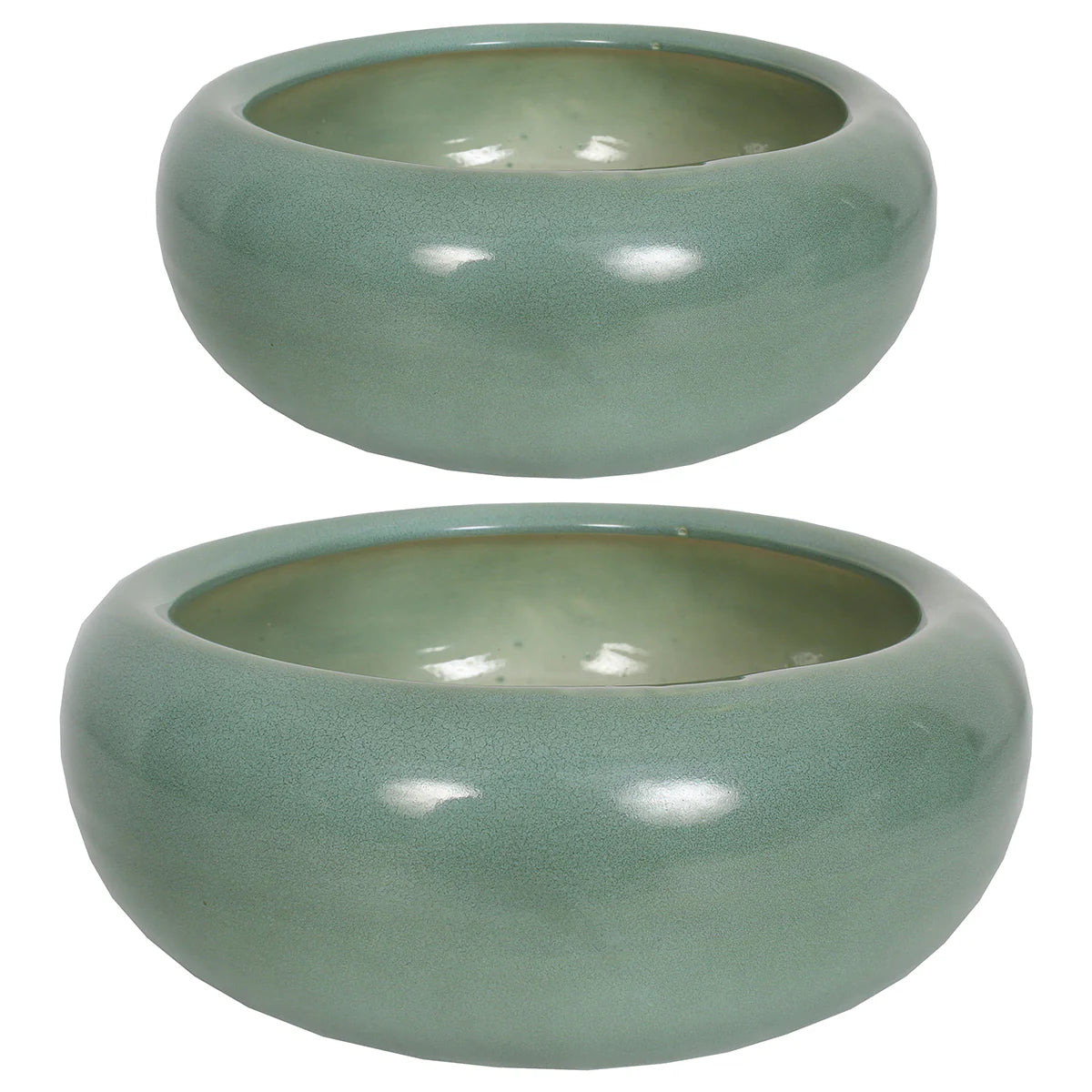 Ceramic Bowl 12"Wx4.5"H Sage Matte