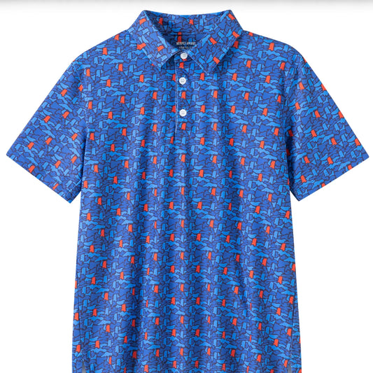 MS Camo-Navy/Red/Light blue