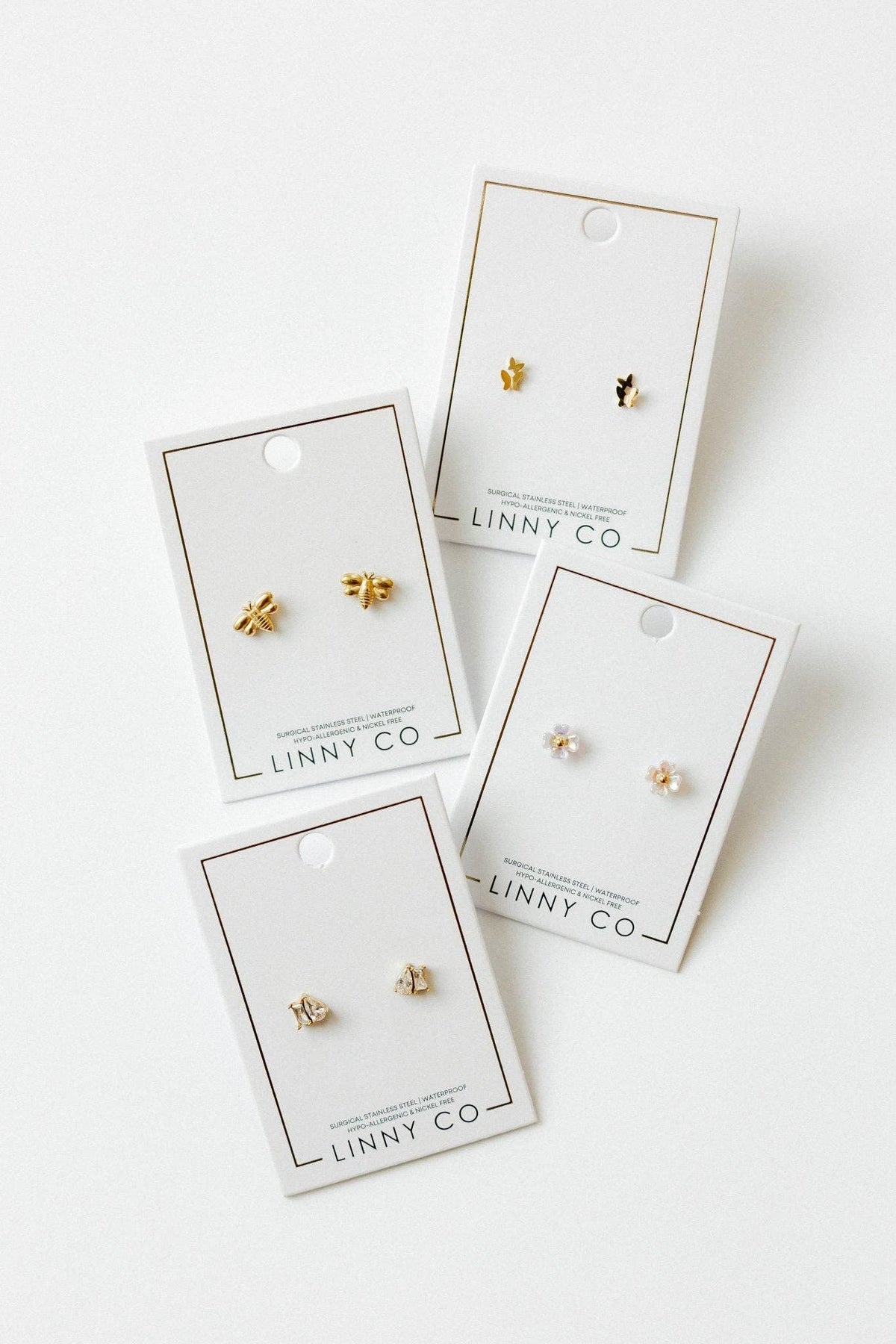 Screwback Stud Earrings - Lark Butterfly