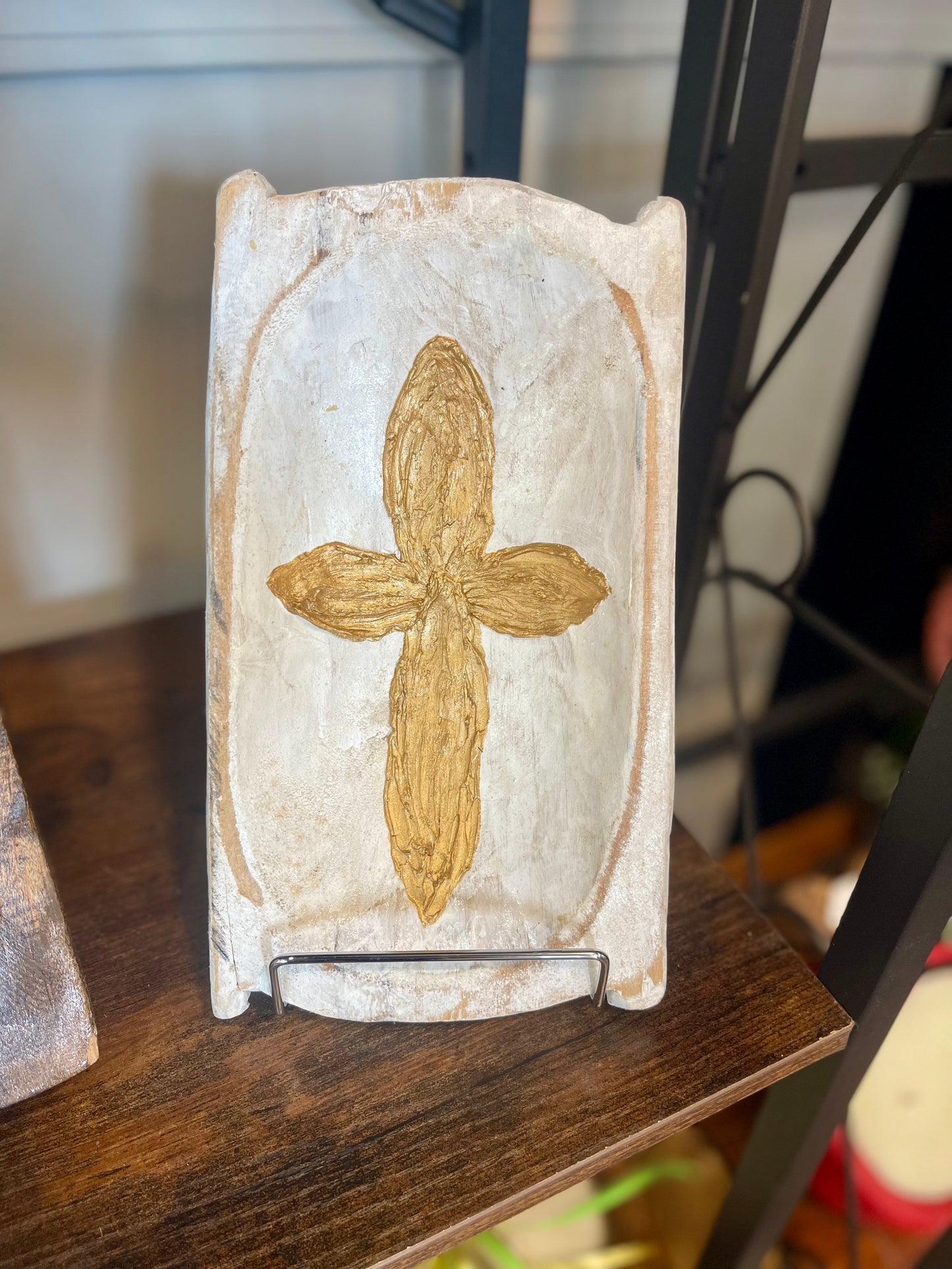 D2 9" Gold Textured Cross