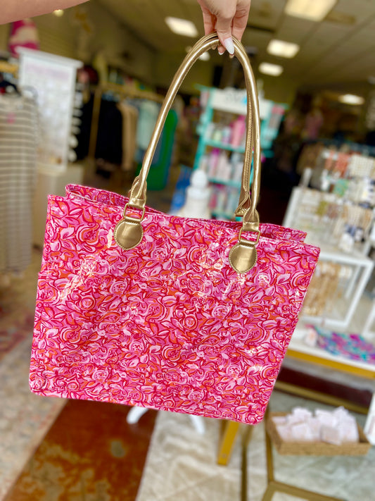Flirty Floral Multi-Purpose Tote