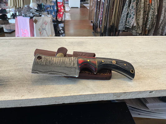 Damascus Steel All Around Camping Knife
