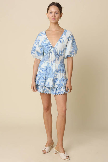 Ember Floral Smocked Romper