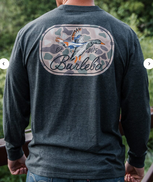 Ducks Flying In - LS - Heather Black