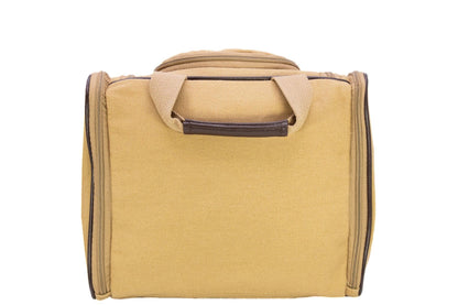 Ole Miss Rebels Men's Khaki Hanging Toiletry Bag.