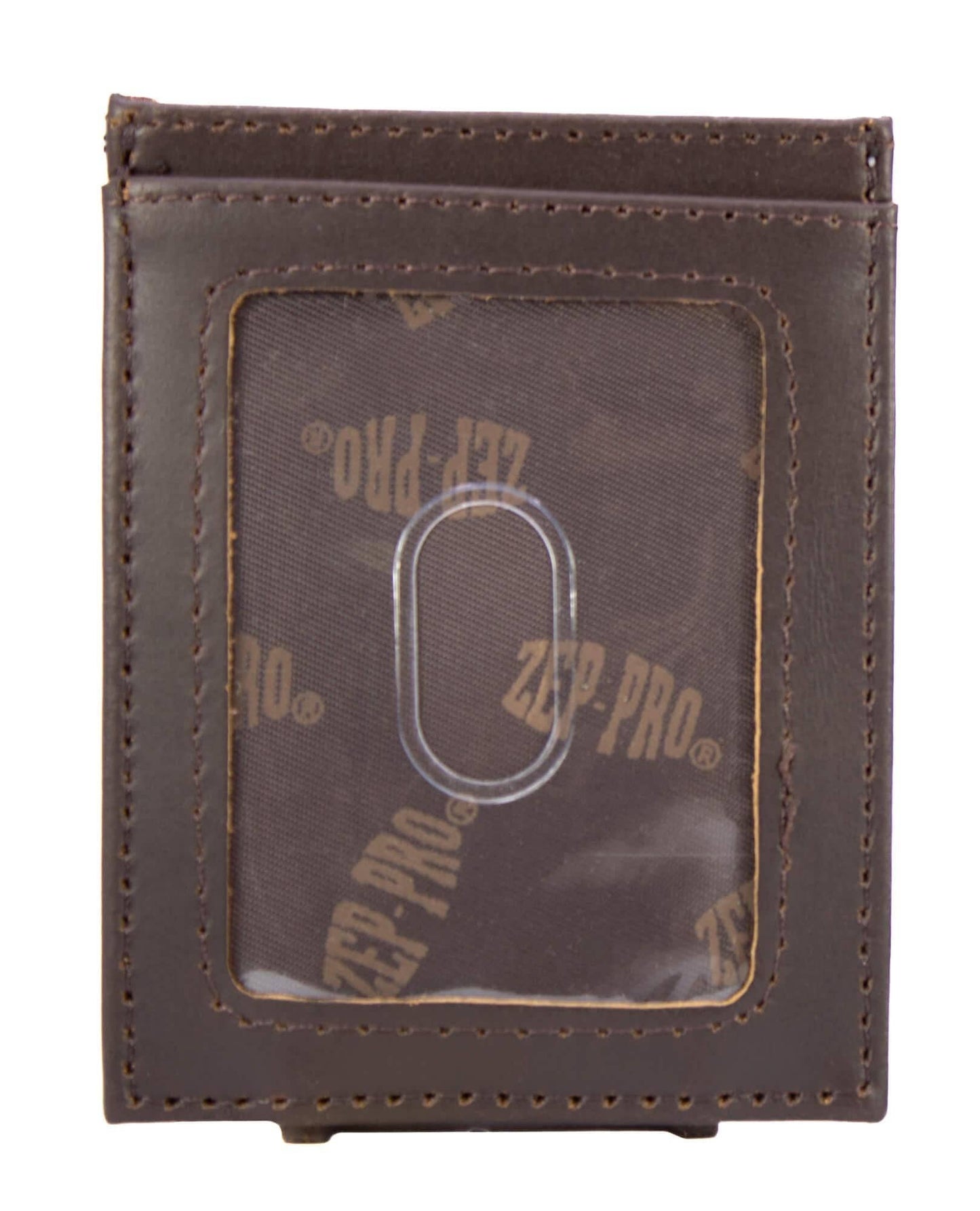 Ole Miss Rebels Men's Magnetic Front Pocket Old School Camo Leather Wallet.